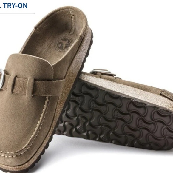 Birkenstock Buckley Suede Leather Gray Taupe - Picture 3 of 3